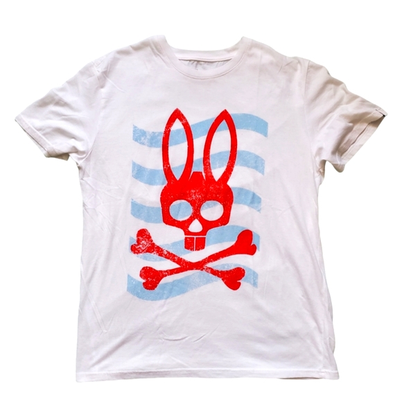 Psycho Bunnt T-shirt. White. Medium. - Picture 1 of 8
